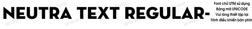 neutra text regular字体转换